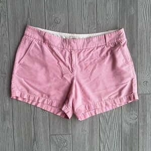 100% Cotton J Crew Factory Pink Chino Shorts 4.5 Inch Inseam Size 12